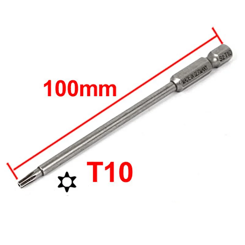 UXCELL T30 T25 T15 T10 T9 T8 T7 T6 punta per cacciavite di sicurezza Torx testa Torx magnetica 1/4 \