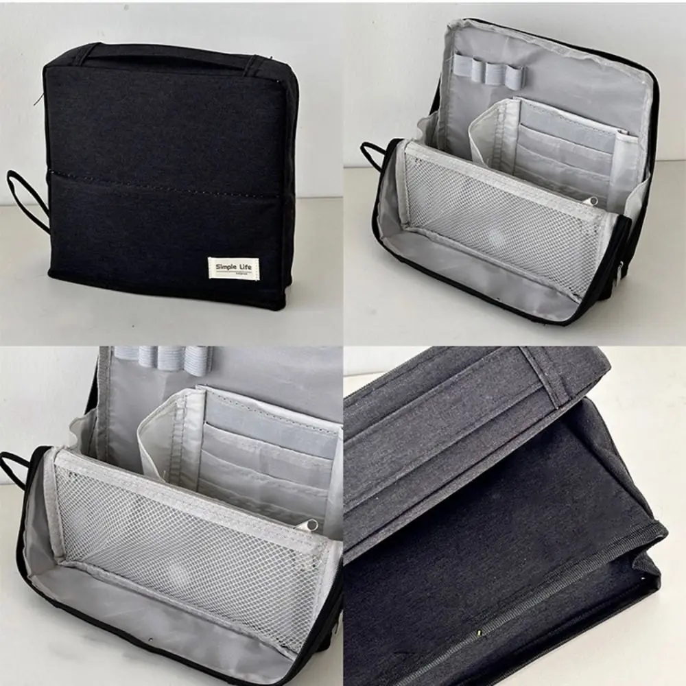 Stifttasche, vertikale Make-up-Tasche, Federmäppchen, geteilte Kosmetiktasche, Make-up-Pinsel-Aufbewahrung, wasserdichte Aufbewahrungstasche für die Hautpflege, Damen