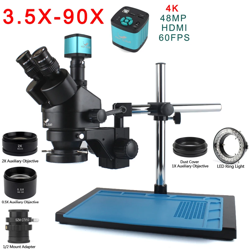 7X-45X 3.5X-90X Trinocular Ste - Trinocular Stereo Microscope 7X-45X review and price