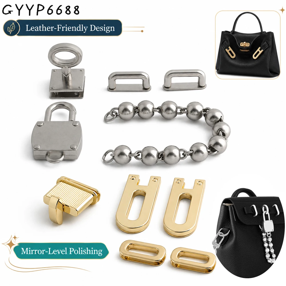 Luxury Bags With Silver Hardware - 2/5/10 セットサテンシルバー金属正方形小さなバッグターンロックツイストロッククラスプ女性のためのハンドバッグショルダー DIY ハードウェアアクセサリー