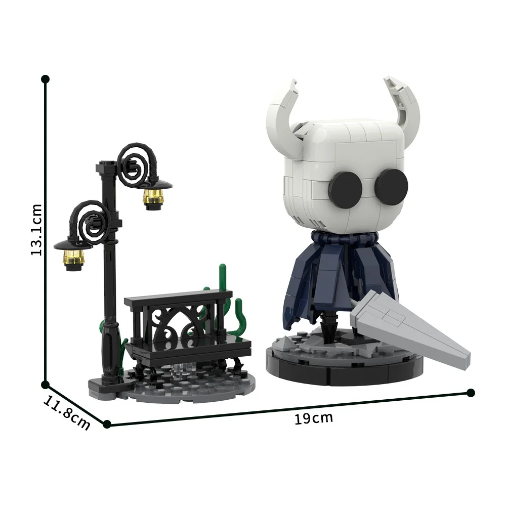 MOC Popular Game Hollow Knight Character HornThe Knightet Pure Vessel Model Bricks Set Adult Building Blocks Kid Toys Gift