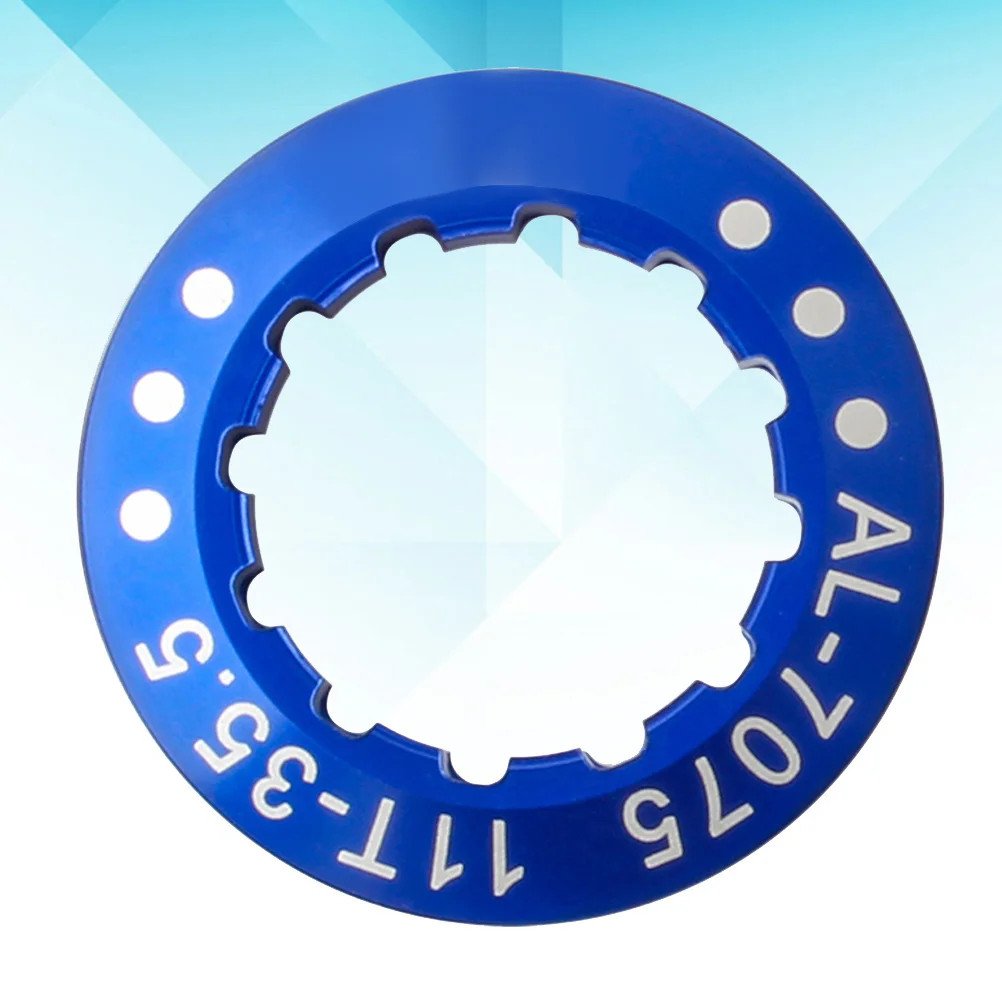 

Aluminum Alloy Flywheel Cover Blue Replacement Screw Nut Fixed Cover for Mountain Folding Road Bike Locking Ring