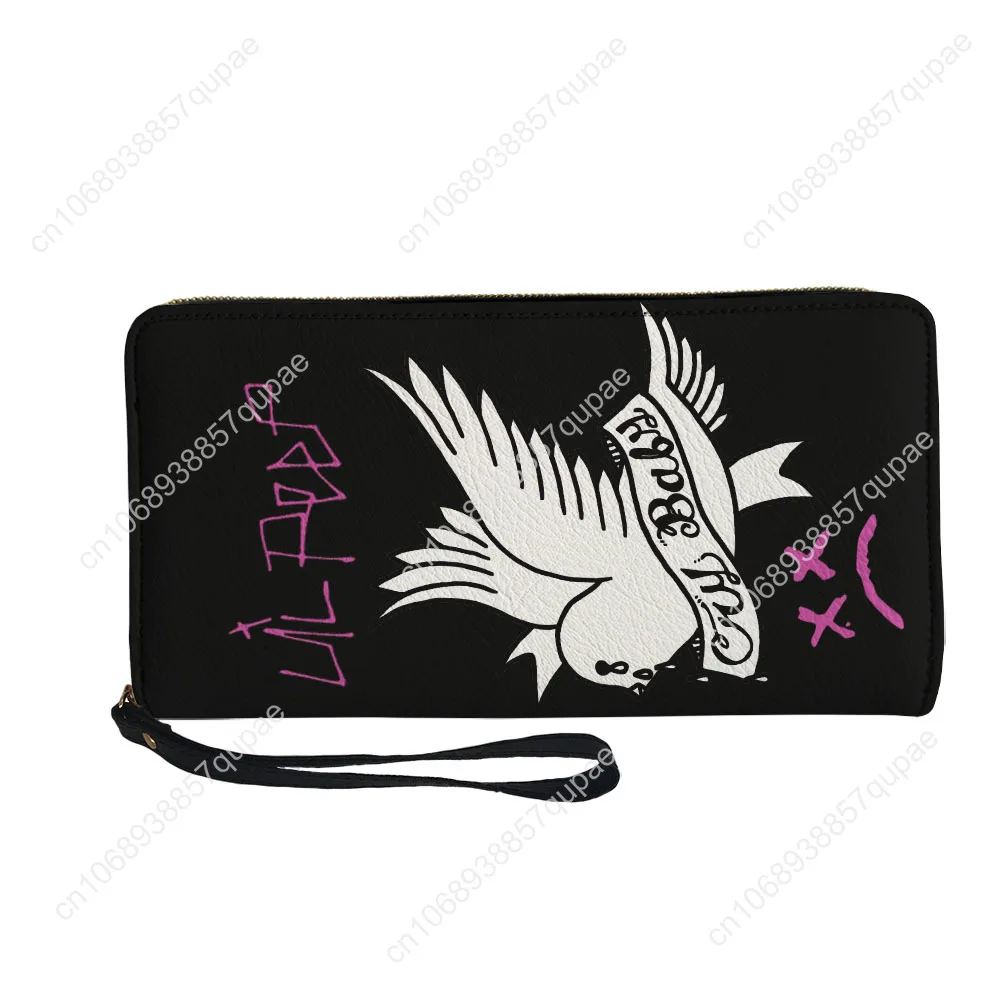Harajuku Lil Peep محفظة مخصصة محفظة الهيب هوب مغني الراب رجل إمرأة سستة طويلة محافظ مزدوجة طباعة المحمولة المحفظة شنطة هدايا #4