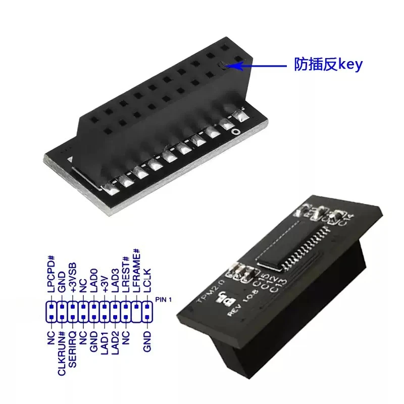 20 Pin for LPC TPM2.0 Security Module 20-1 Pin Trusted Platform Encryption Chip