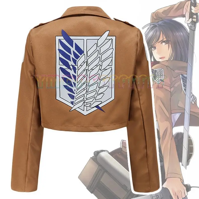 Anime L'Attaque des Titans Danse des Enseignements Divins Manteau de l'Élite d'Eren du Corps d'Enquête Costume de Danse Halloween Pâques Fantaisie