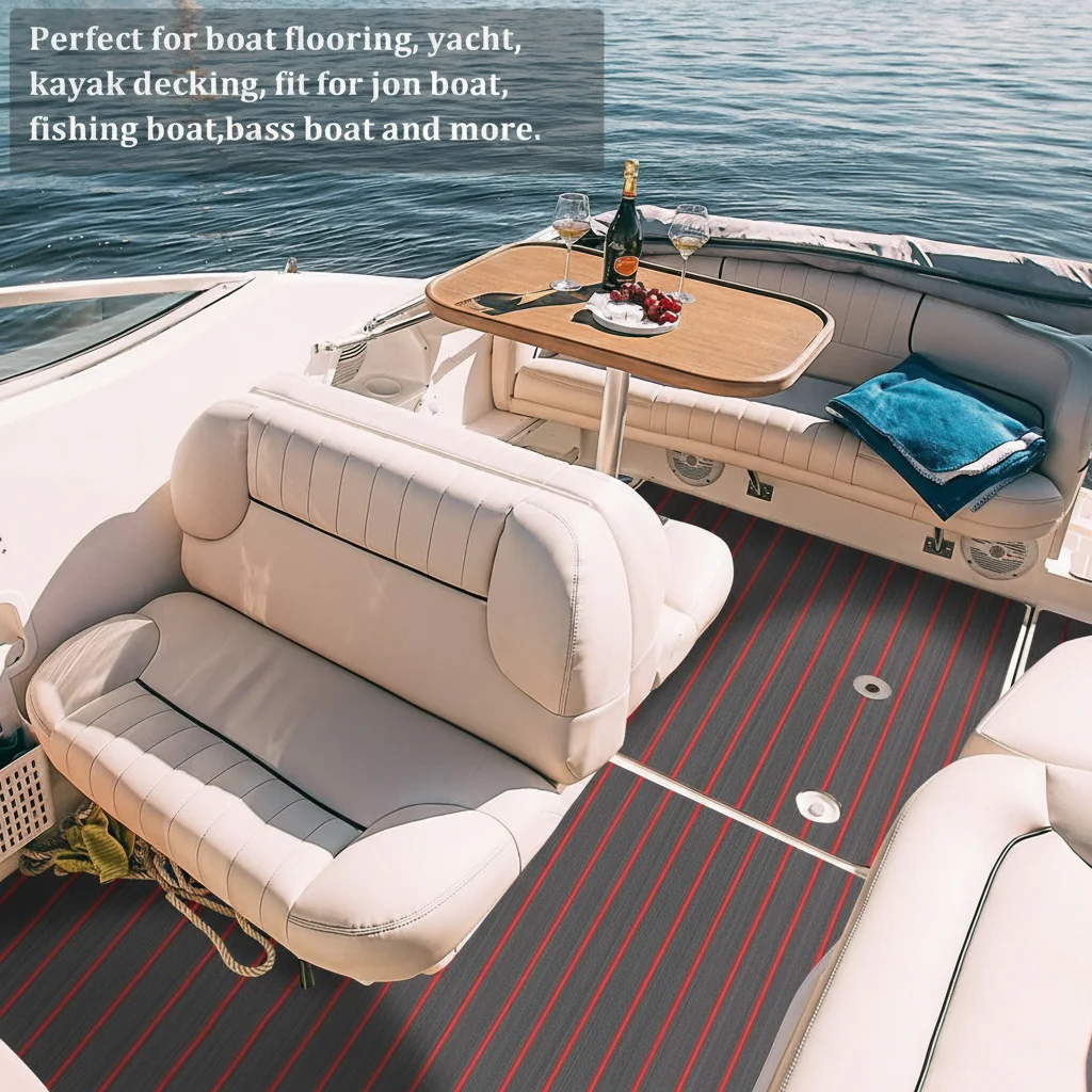 2400x1120x5 مللي متر فو خشب الساج إيفا رغوة قارب لاصق قوي الأرضيات وسادة البحرية التزيين ورقة وسادة عدم الانزلاق يخت حصيرة لقارب جت سكي