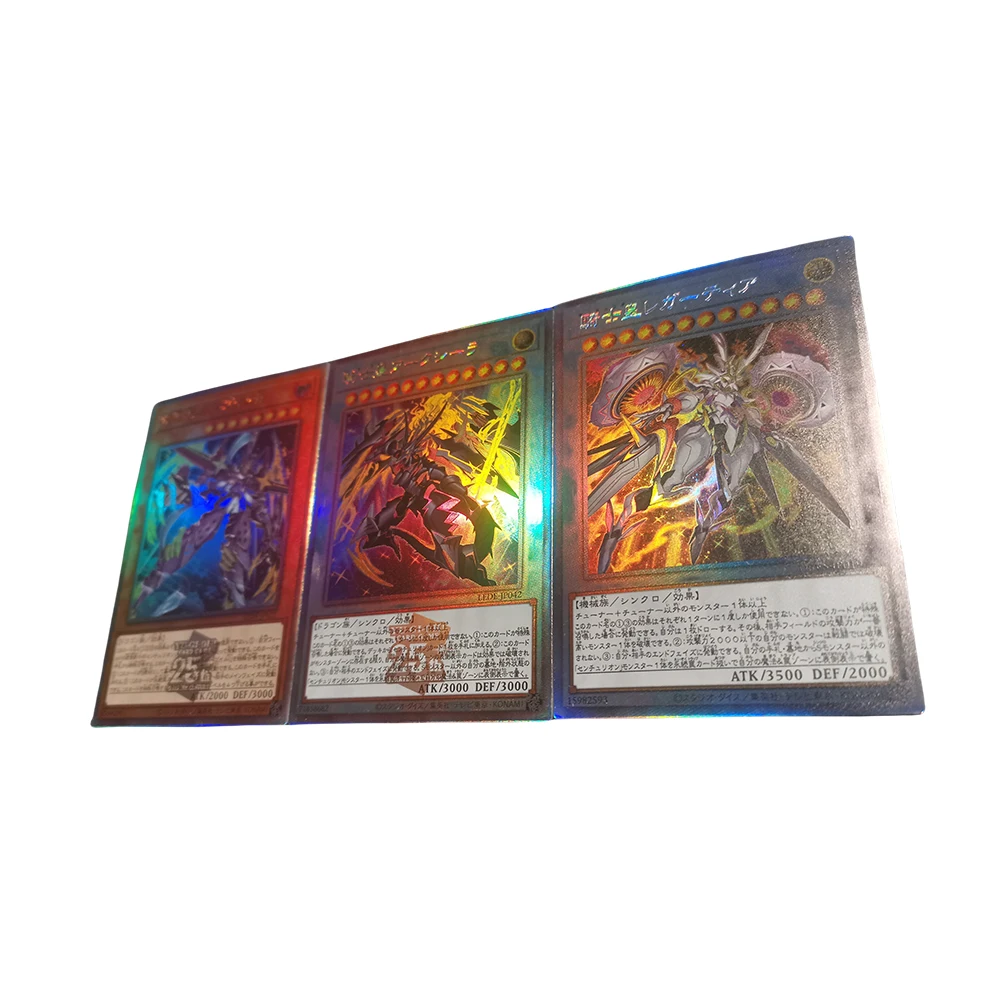 Anime Yu-Gi-Oh DIY ACG Card Of Egyptian God Slifer the Sky Dragon Boys Battle Game Toy Collectible Cards Christmas Birthday Gift