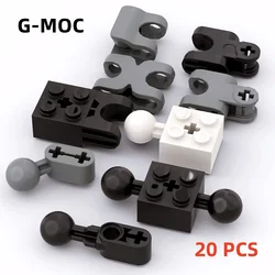 G-MOC 20Pcs/lot Buildings Blocks 57909 92013 93571 17114 50923 Mecha Joint With Ball Connector High-Tech Kid Gift DIY