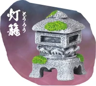 Japan Yell Gashapon Capsule Toy Cat Jizo 2 Stone Statue Torii Decoration Blind Box Animal Model