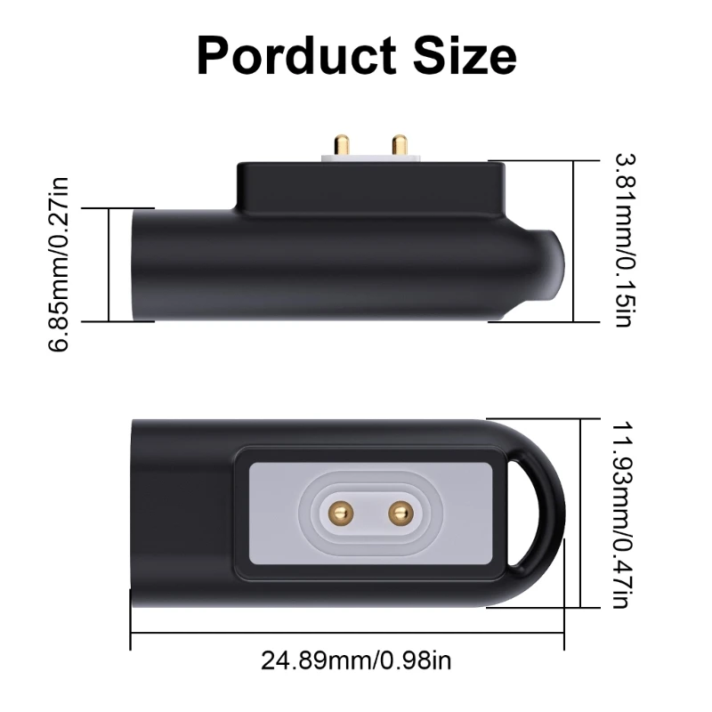 Lightweight Charging Adapter Travel Friendly & User Friendly Charging Connectors Simple Installation for XAIOMI Band 8/8 Pro