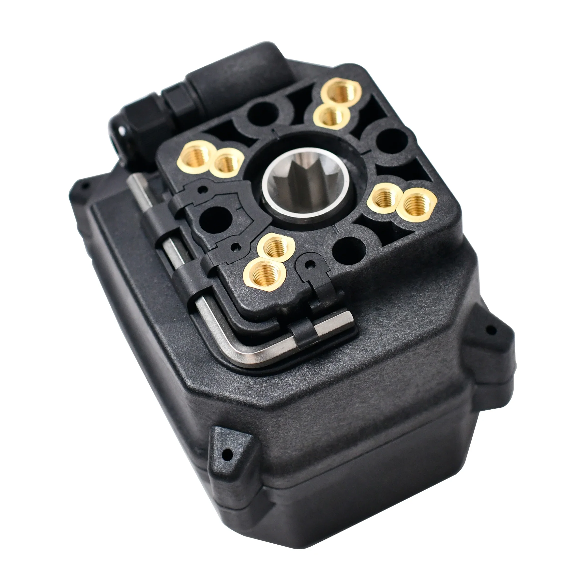 For A150 Electric Actuator Black CR301 DC12v AC DC24V Motorized Valve Actuator for Water 9*9.7 Key Ball Structure