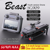 ZLL Beast 3 SG909 GPS 5.8G Repeater FPV 4K EIS Camera 3-Axis Gimbal Obstacle Avoidance LCD Screen Controll Brushless RC Toy Dron