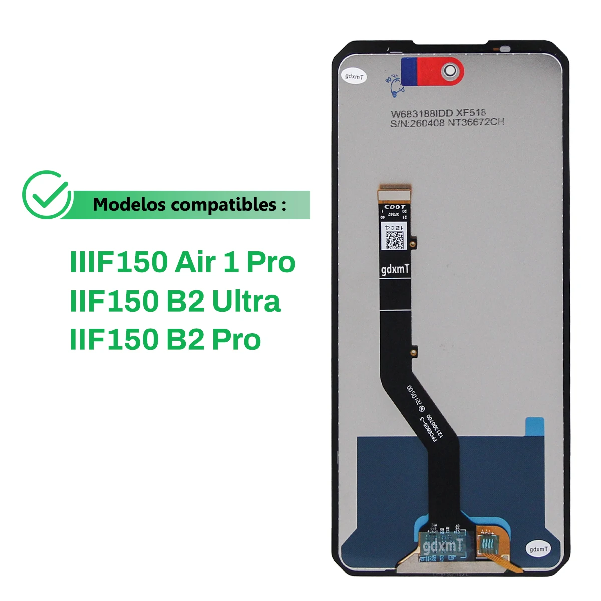 6.5'' LCD Display+Touch Screen Digitizer Assembly Replacement for Oukitel IIIF150 Air1 pro B2 pro B2 Ultra Display