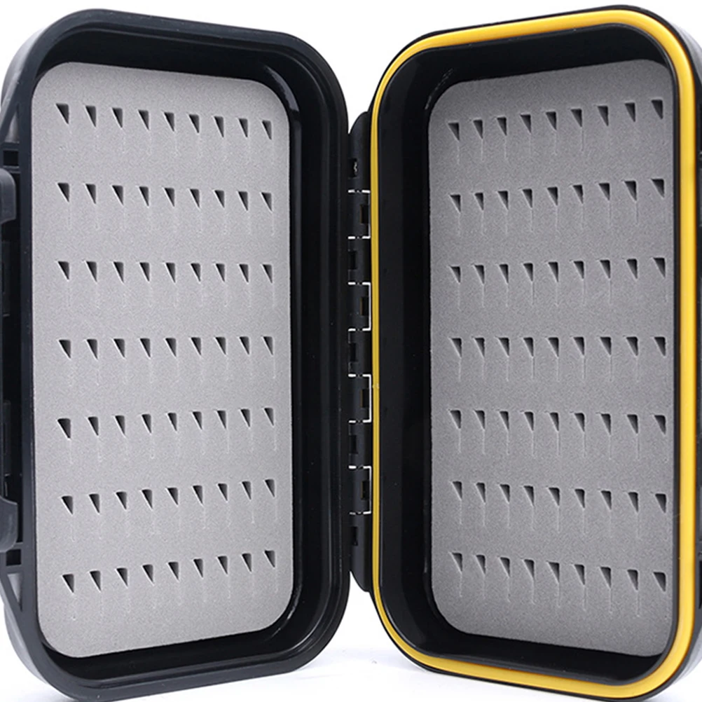 

Fly Fishing Box Waterproof ABS Tackle Case Double Side Storage 4 Layer Bait ganizer Buckle Transparent Baffle Seal