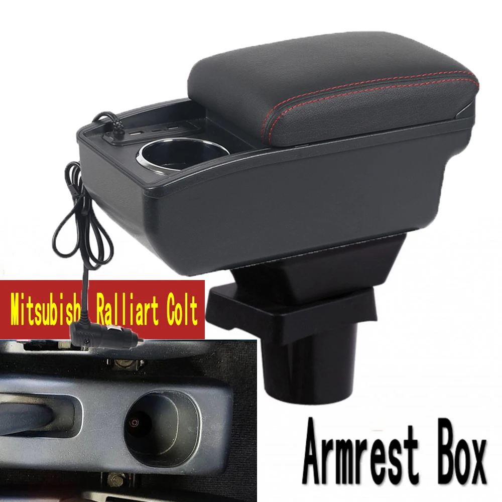 

Коробка подлокотника Mitsubishi Ralliart Colt ﻿ Поддержка локтя, центральное содержание, чехол для хранения консоли