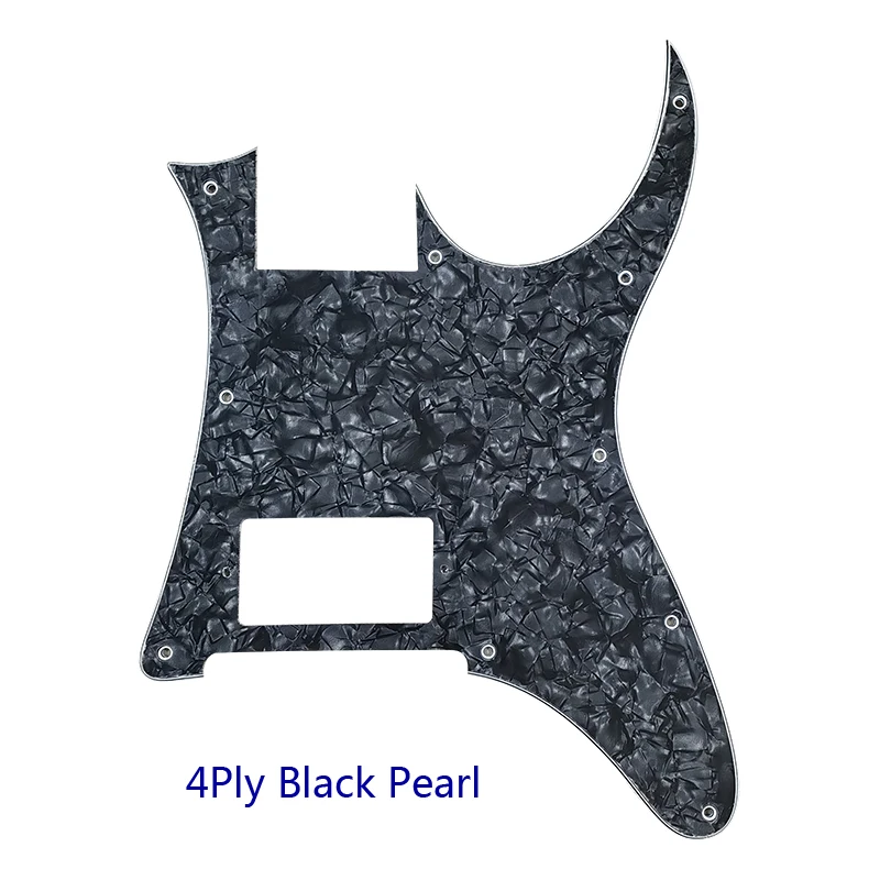 Xinyue Custom Guitar Parts - For MIJ Ibanez RG 350 EX H Guitar Pickguard Blank With Bridge Humbucker Pickup Scratch Plate Black