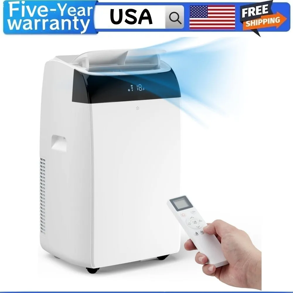 Portable Air Conditioners With Fan Cooling Dehumidification 12000 BTU 550 Sq.Ft