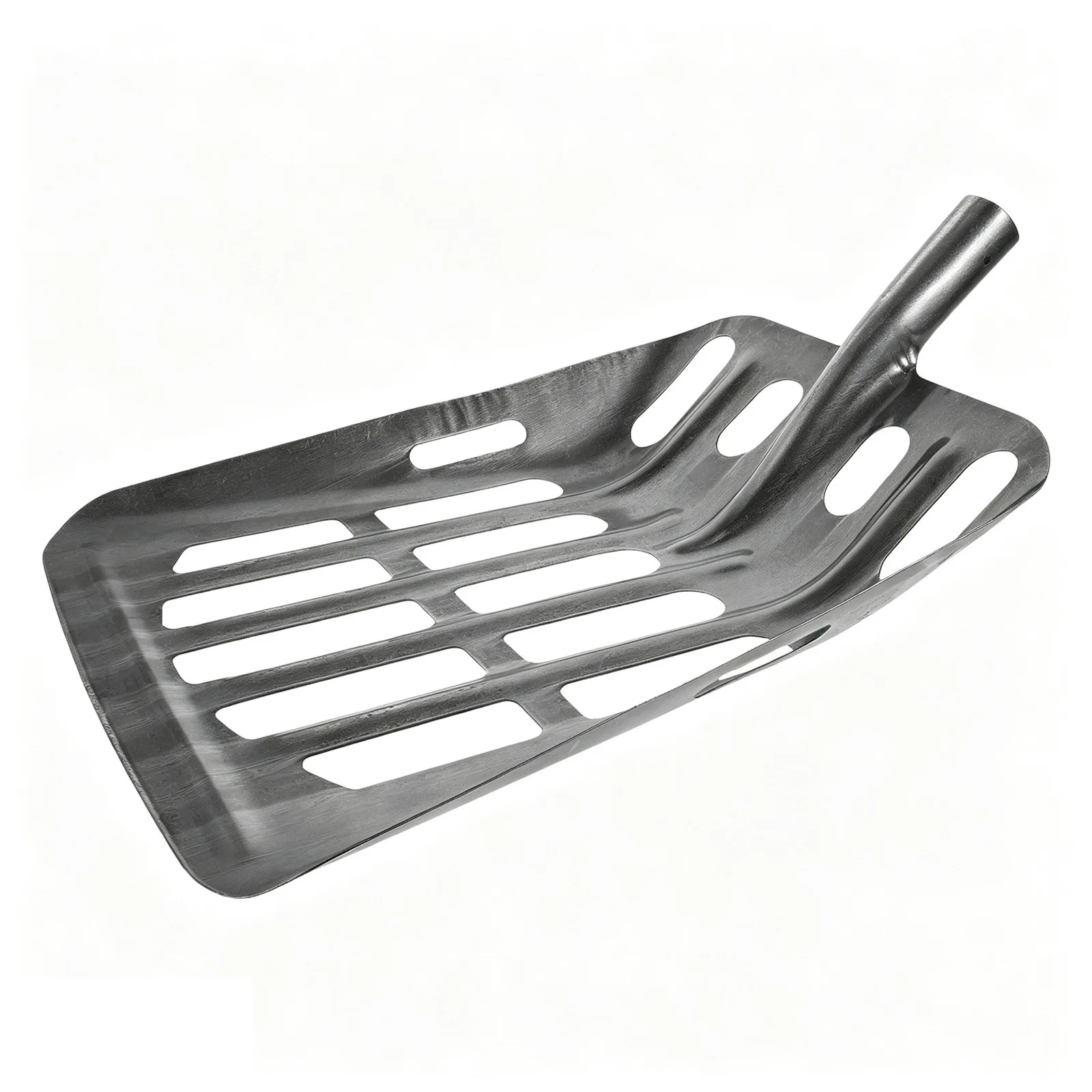 Heavy Duty Corn Processing Iron Shovel Hollow Root Shovel Agricultural Gardening Grain Scooping Tool Multi-Functional Farm Spade