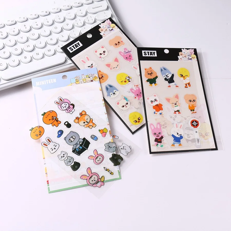 SKZOO شديد txt straykids babymonster ملصق PVC شفاف ملصق إبداعي #4