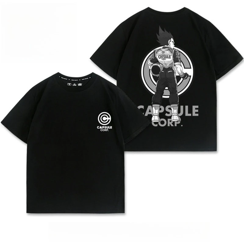 Dragon Pearl Vegeta Capsule Company Anime Printed T-shirt Men's and Women's T-shirt Men's Top Sports T-shirt 2026 Summer New Tee