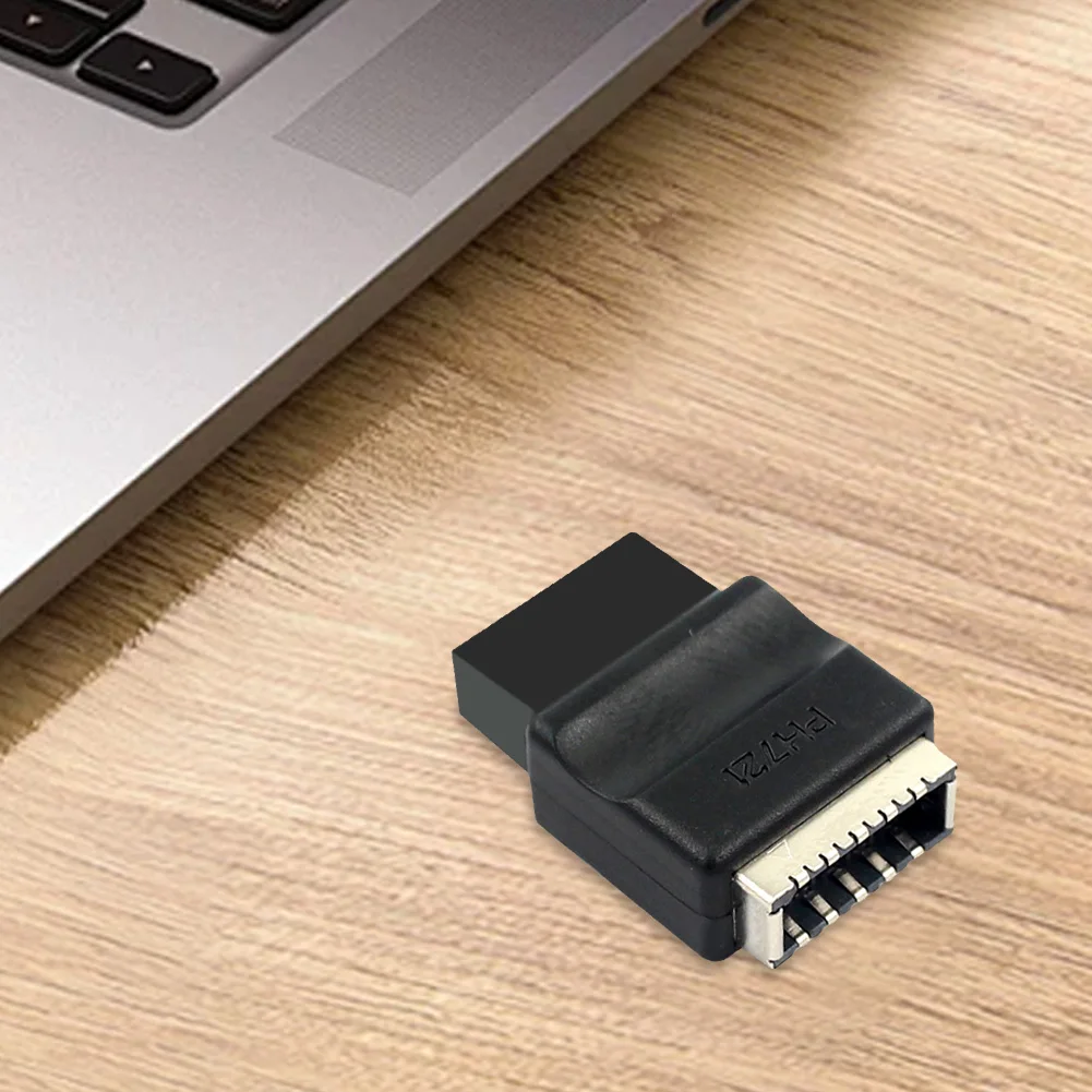 อะแดปเตอร์เมนบอร์ด USB 2.0 9 พิน เป็น Type-E สำหรับติดตั้งด้านหน้า หัวต่อ USB2.0 9 พิน ตัวผู้ เป็น Type-E ตัวเมีย