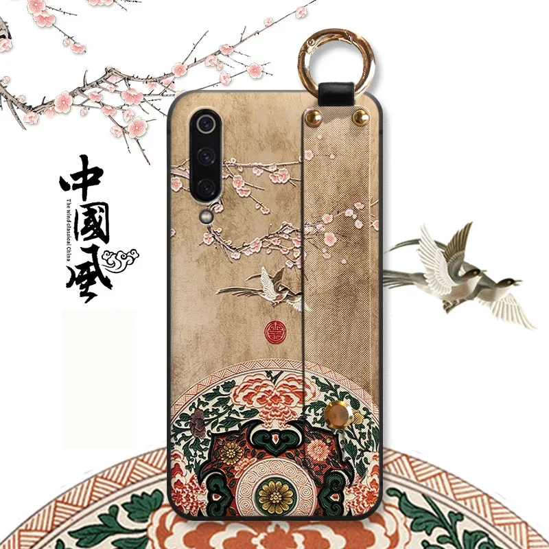 3D Relief Case for Samsung Galaxy S25 S24 S23 S22 S21 S20 Ultra Plus S10 Note 20 Cover Hand Band Holder Retro Embossed Funda