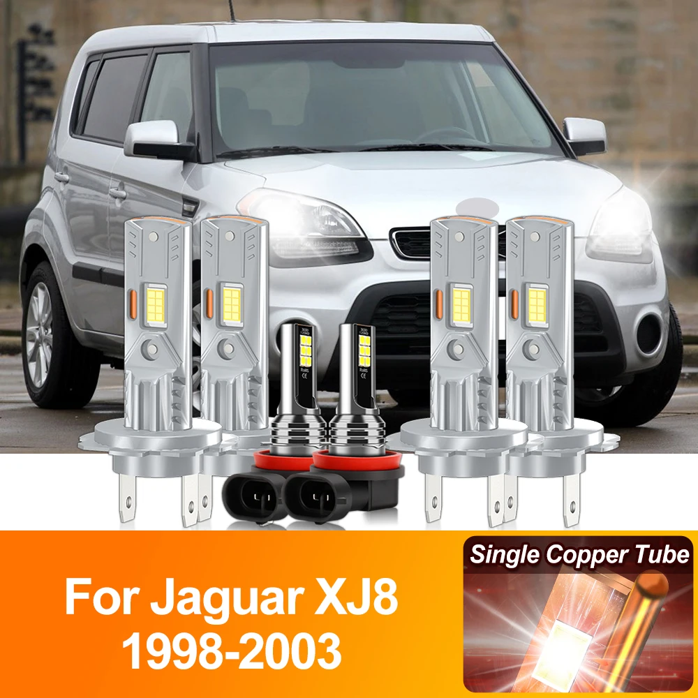 

H7 LED Car Headlight 60000LM Super Bright Auto Lamps Bulbs 12V High Low Beam For Jaguar XJ8 1998 1999 2000 2001 2002 2003