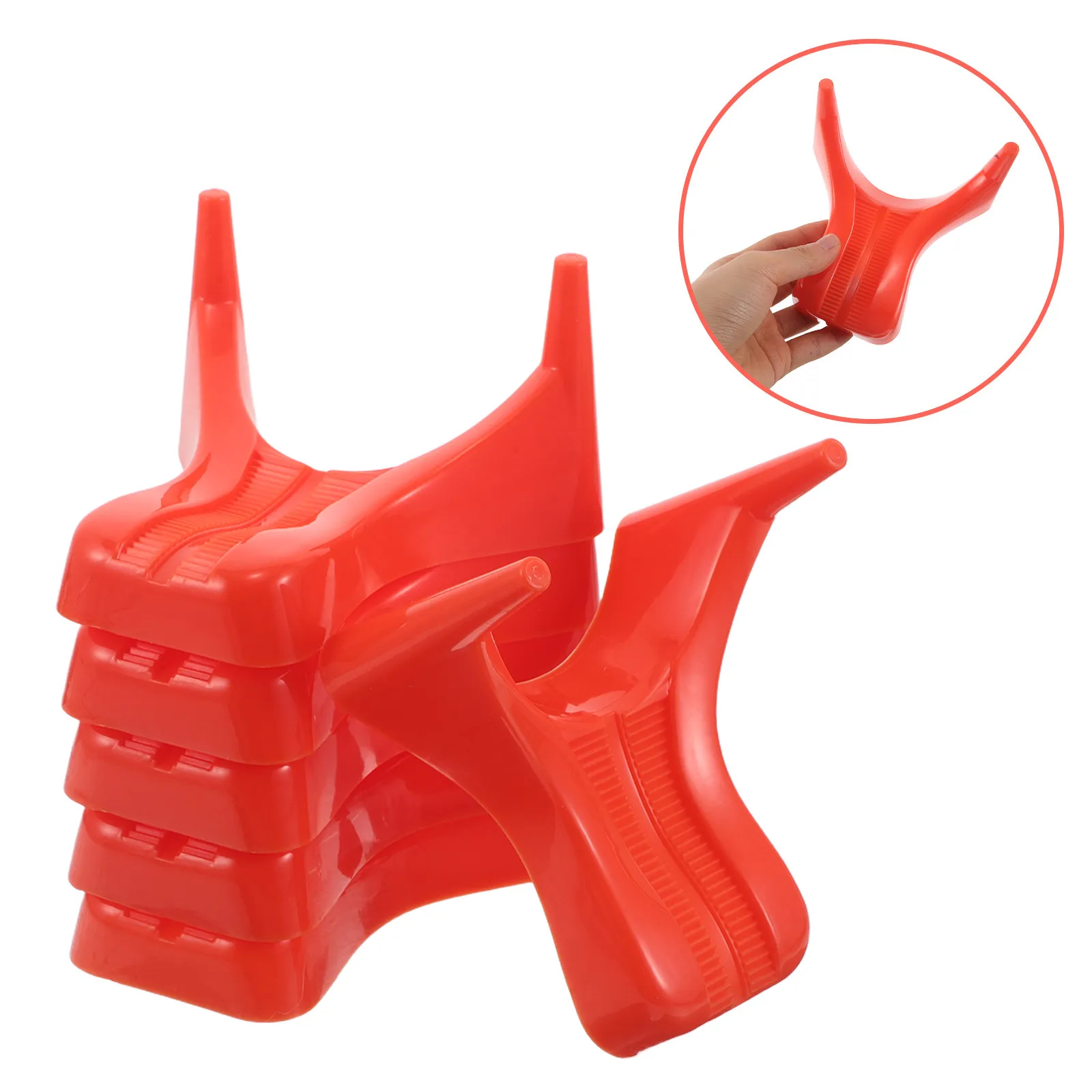 

Набор из 6 деревянных подставок для футбольных мячей: Нескользящие тренировочные стойки для юношей и школьников, портативное оборудование для тренировок на поле