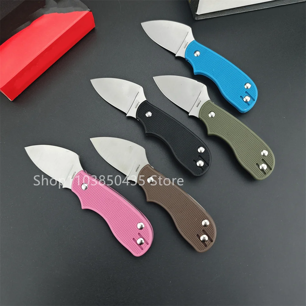 Portable C154 EDC Mini Pocket Folding Knife Nylon Fiber Handle Tactical Hunting Tool Outdoor Hiking Defense Camping Knives