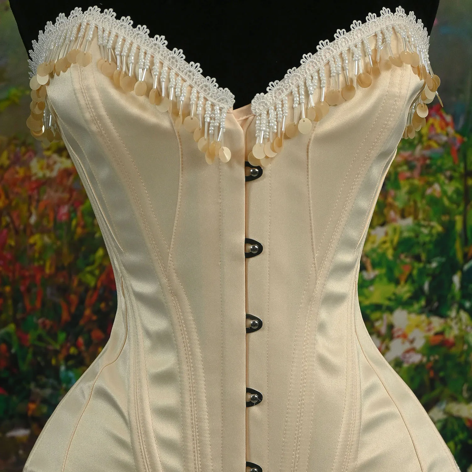 Women Yellow Corset Bustiers Sexy Luxury Vintage Tassels Lace Strapless Tops Waist Trainer Elegant Party Shaper Corsets