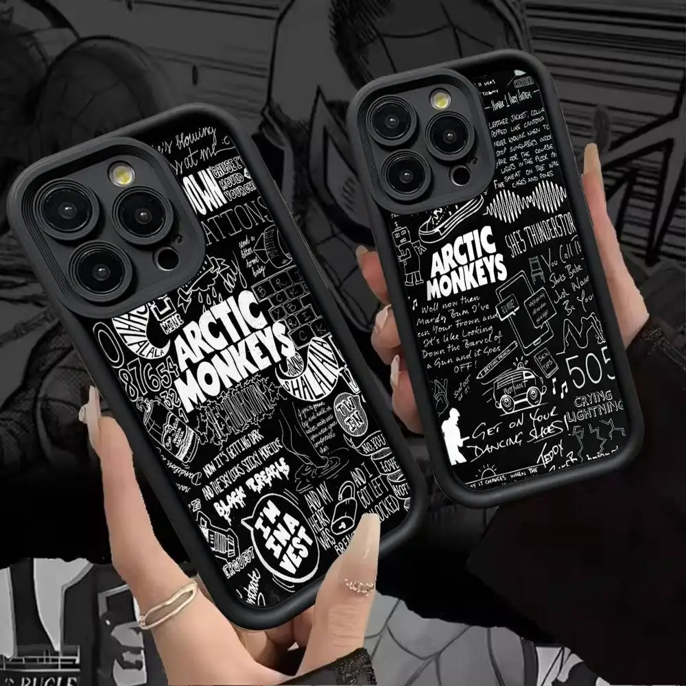 Heiße A-Arctic M-Monkeys Band Handyhülle für iPhone 17 16 15 14 Plus 13 12 11 Pro Max Silikonhülle