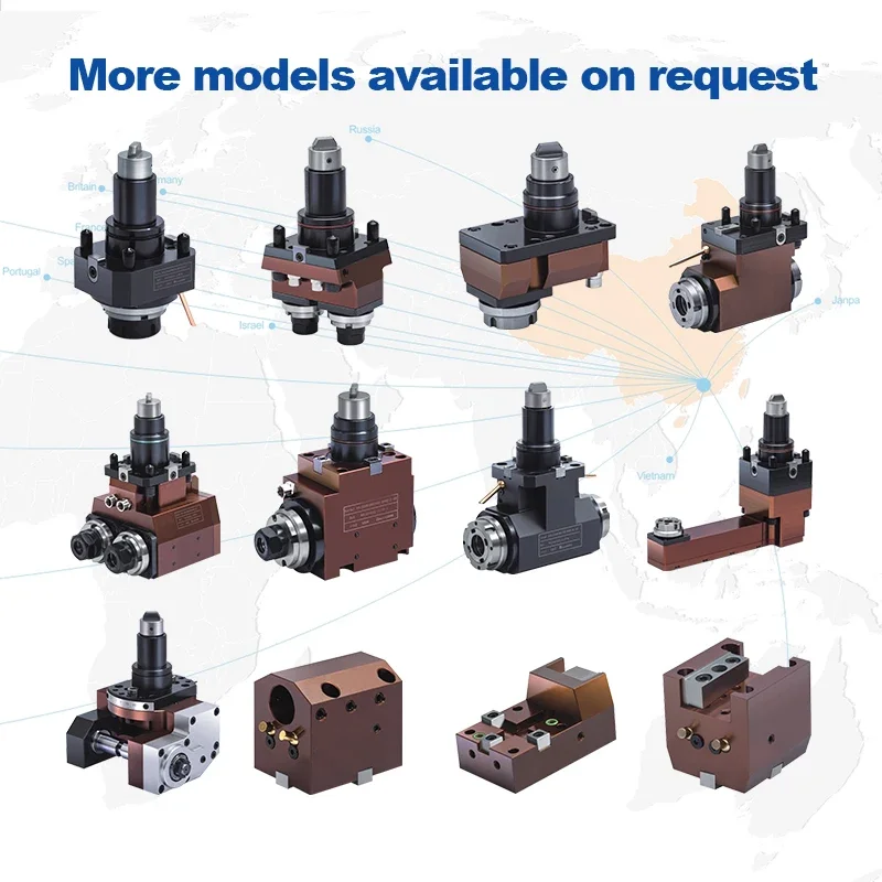 BMT40/BMT45/BMT55 High Accuracy BMT Series Speed-increasing Cnc Living Power Tool Holder For Lathe Turret