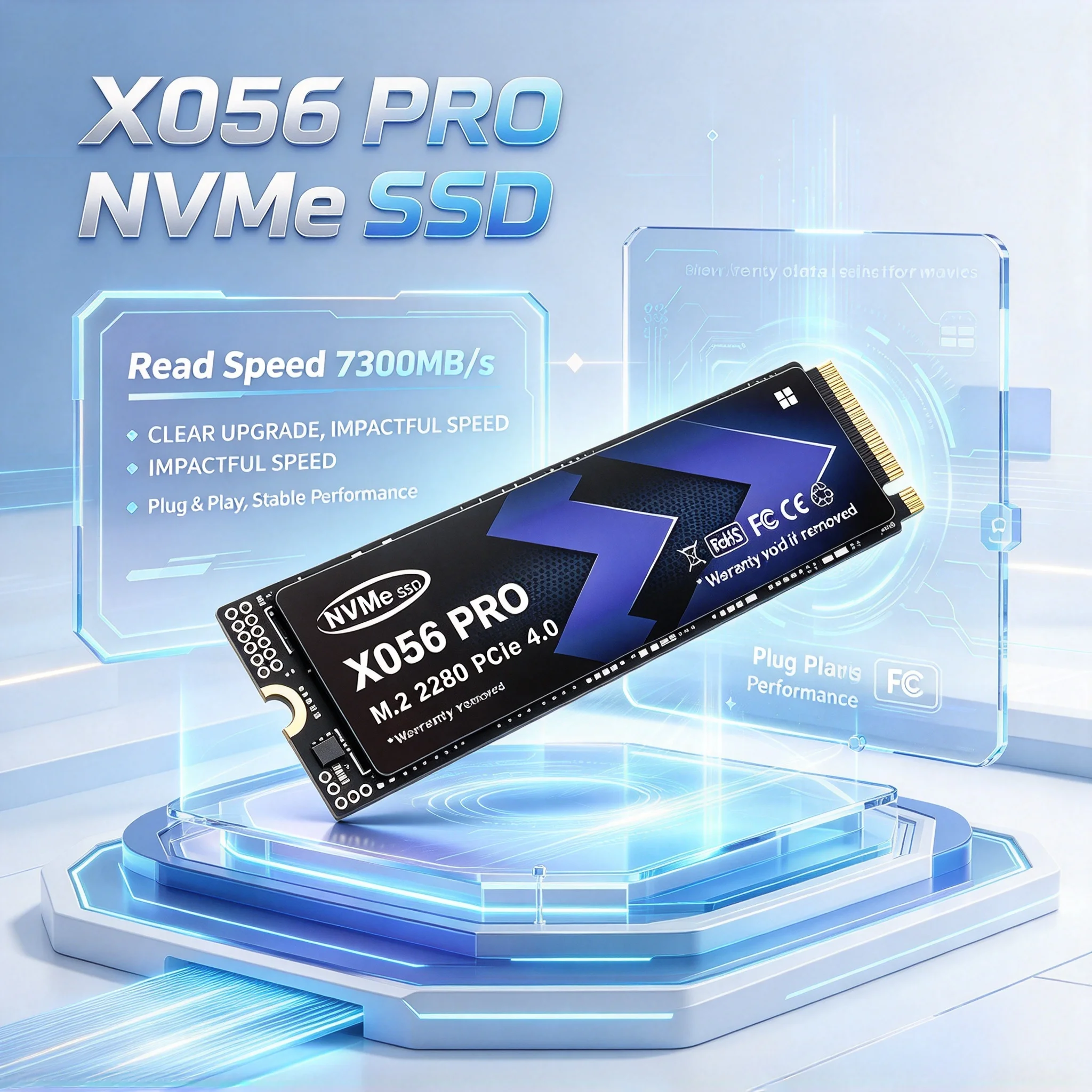 X056 PRO M.2 NVMe Inside Solid State Disk, 4TB/500GB/1TB/2TB, Quick Transfer Storage, PC, Gaming, Desktop, Laptop. Prime Boost.