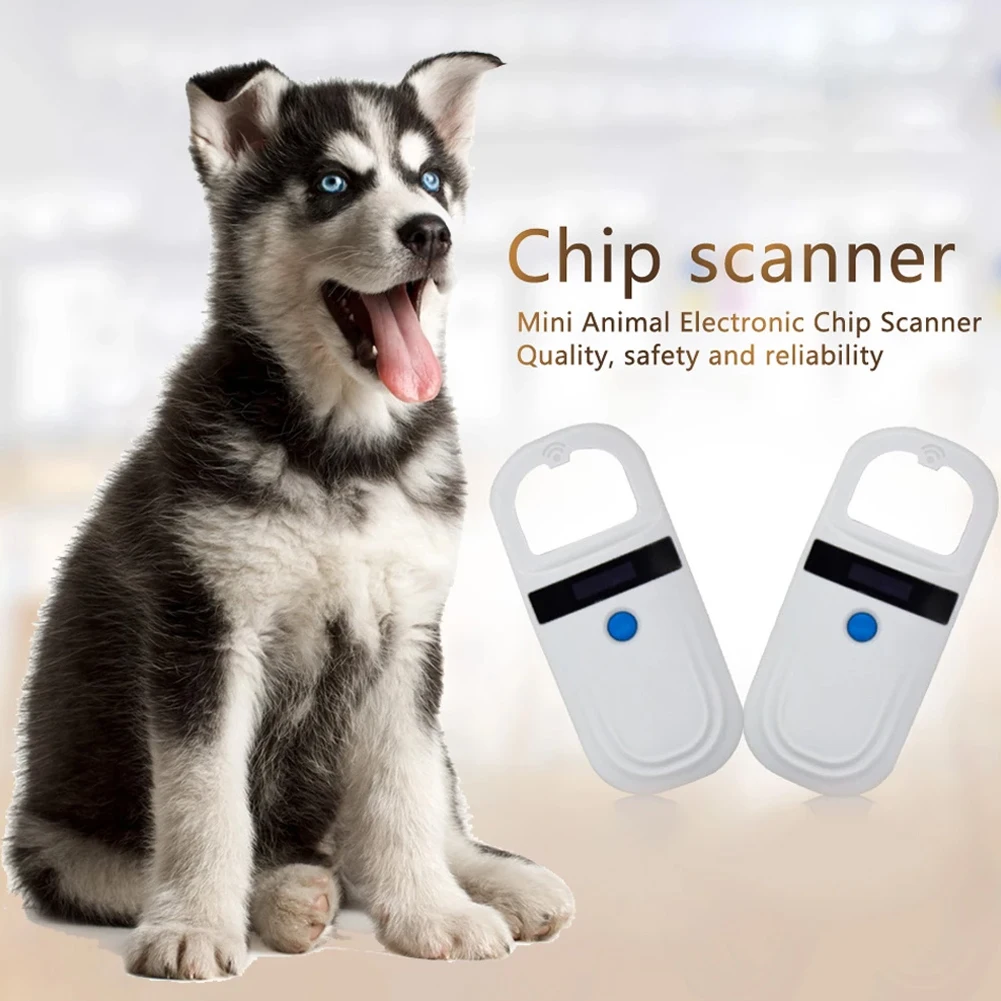 Portable Electronic Pet ID Microchip Scanner Built-in Buzzer 125kHz 134kHz ISO 11784 11785 FDX-B ID64 RFID ID Reader