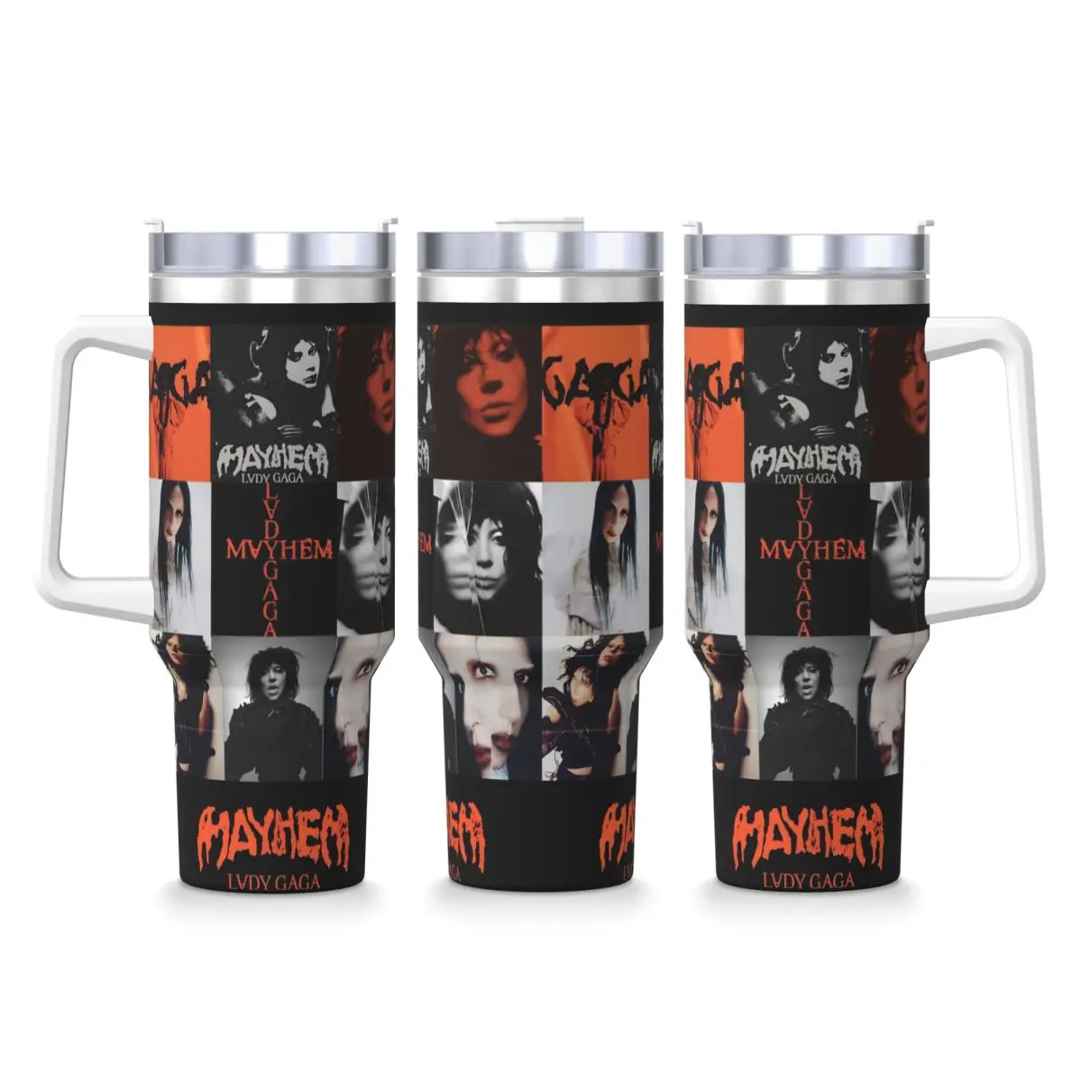 

Стакан из нержавеющей стали Lady Gaga Mayhem 2025, альбом, термочашки, сохраняющие тепло, холодные и горячие кружки, пляжная бутылка для воды на заказ, сделай сам