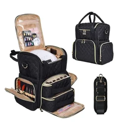 Borsa Organizer per smalto per unghie da 48 bottiglie custodia per Nail Art contiene borse borsa per cosmetici Organizer da viaggio custodia per smalto per unghie