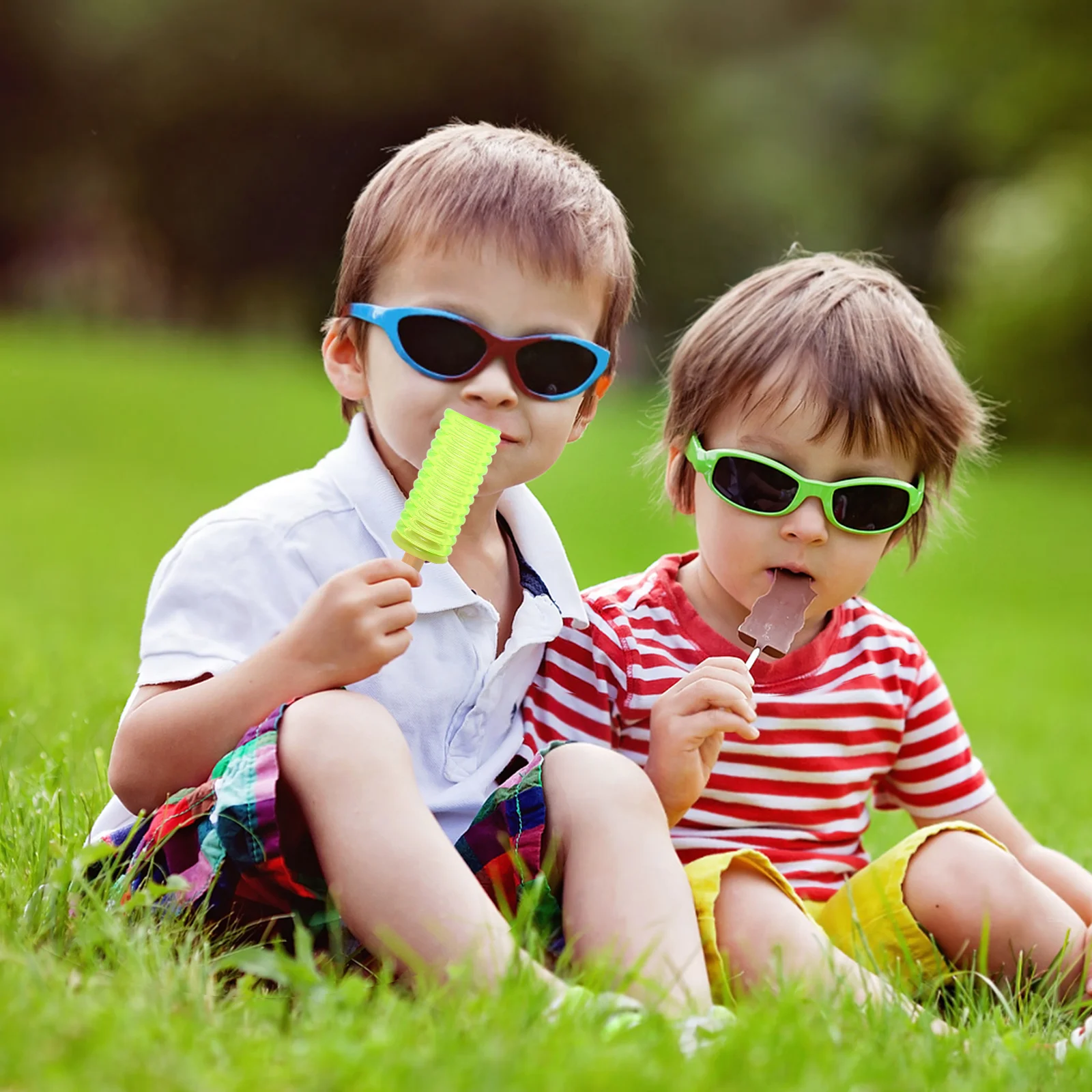 3 pièces crème glacée refroidissement été froid amusant poche remplissage d'eau jeu de congélation pour enfants animaux modèle de crème glacée artificielle