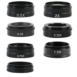 42mm Thread Mounting 0.3X 0.35X 0.5X 0.75X 2X 1X Barlow Lens  Microscopio Camera Objective Lens