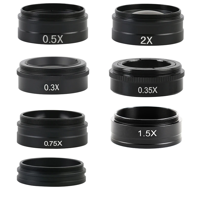 42mm mocowanie gwintowe 0,3X 0,35X 0,5X 0,75X 2X 1X obiektyw Barlowa obiektyw aparatu mikroskopowego