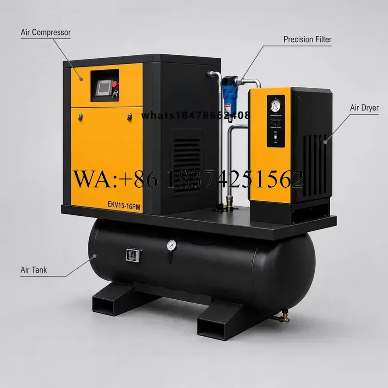 Wmwmnu for Top 10 Screw Compressor Rotary Air Screw 10hp 7.5kw 22kw 15kw Silent Industrial All in One