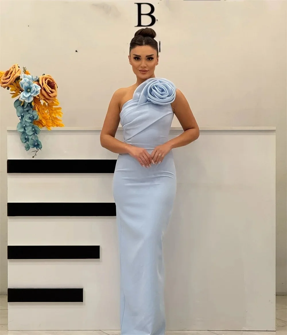 

Floral Formal Party Long Bespoke Occasion Gown Evening Dresses Pastrol Unisex Jersey Retro Dubai Saudi Arabic Prom Customized