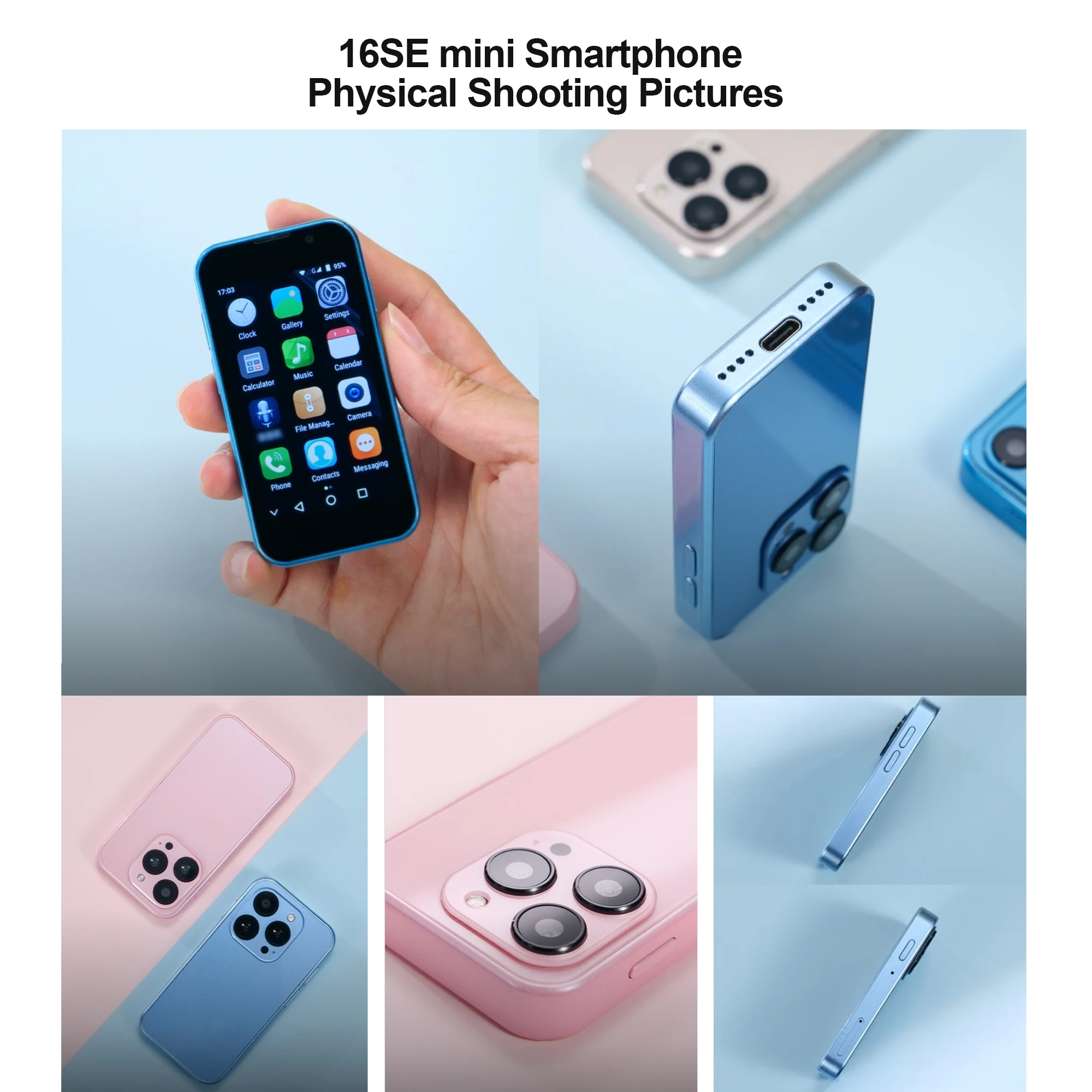 SERVO 16SE MINI Small Size Smartphone 3.0'' Display Android 9.0 WhatsAPP WiFi 2GB+16GB Face Unlock 3G WCDMA Cellular Smart Phone