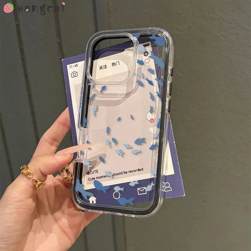 Cute Fish 2in1 Phone Case For Huawei Mate 80 Pro Max 70 Air 60 50 50E 40 40E 30 30E Pro Plus Simple Frame Shockproof Soft Casing - view 2