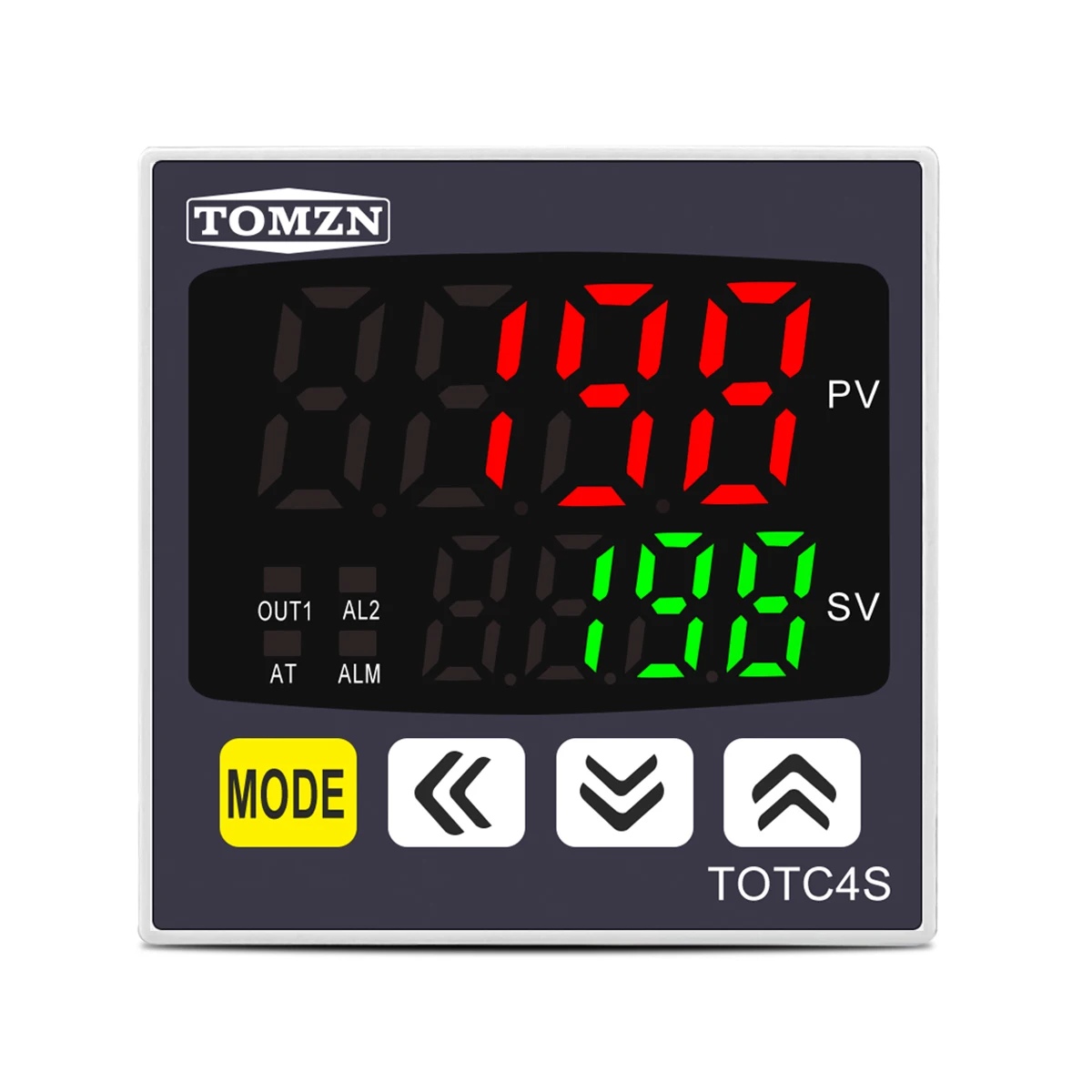 TOMZN Digital PID Thermostat Dual Output Universal Input Temperature Controller Regulator SSR Relay AC110V 220V TOTC4S