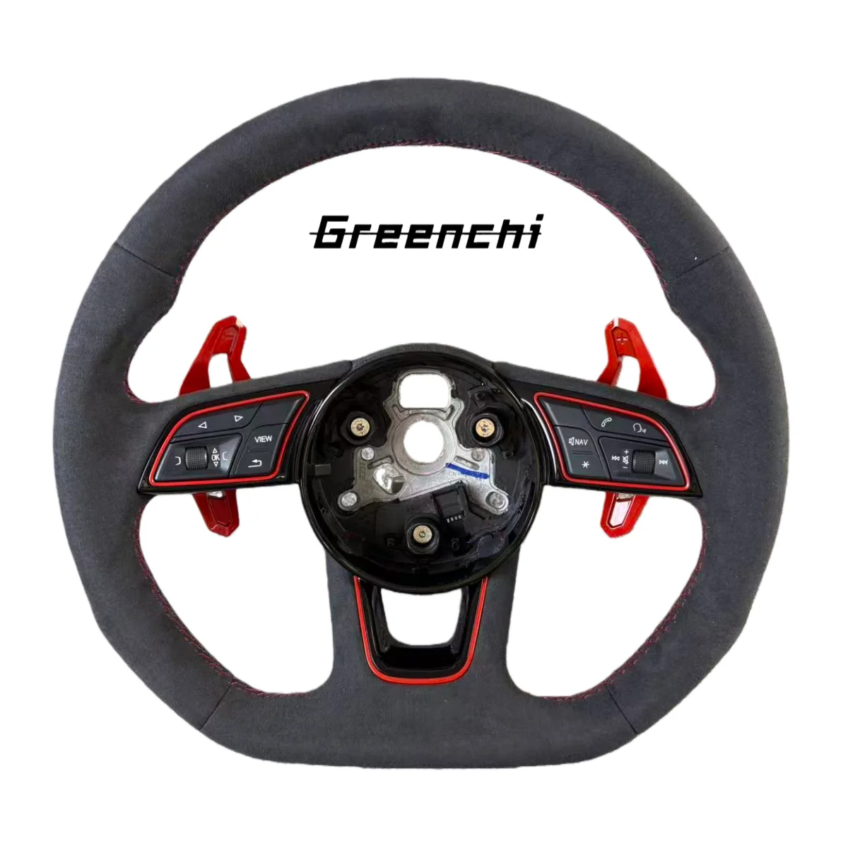 

Full Alcantara Leather Steering Wheel for Audi A3 A4 A6 S3 RS5 (8V B9 C7) Without airbags