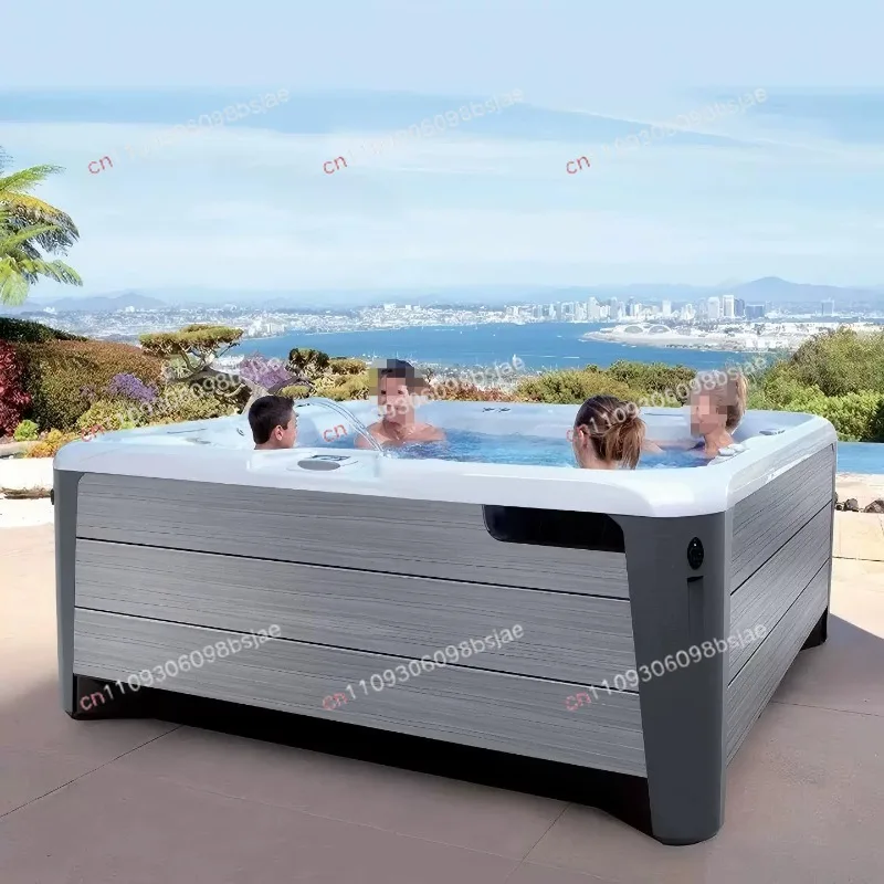 Villa Outdoor Surfing Jacuzzi Intelligent Thermostatic Heating Courtyard Embedded Hot Spring B & B Hotel Dapao