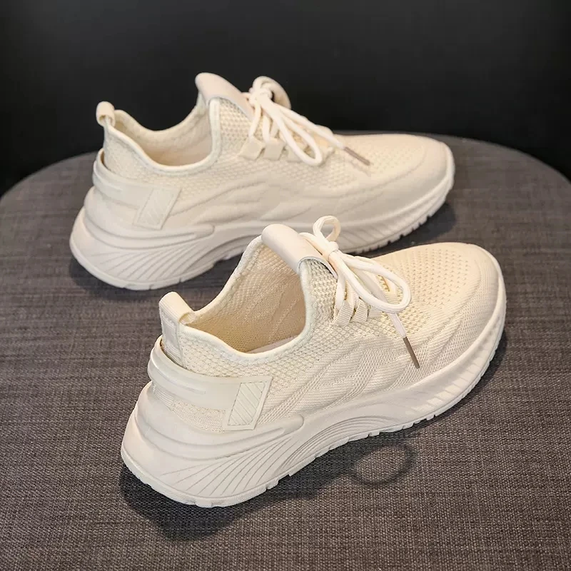 Women Casual Shoes Fashion Breathable Walking Mesh Flat Shoes Sneakers Women 2024 Vulcanized Shoes White Female Footwear