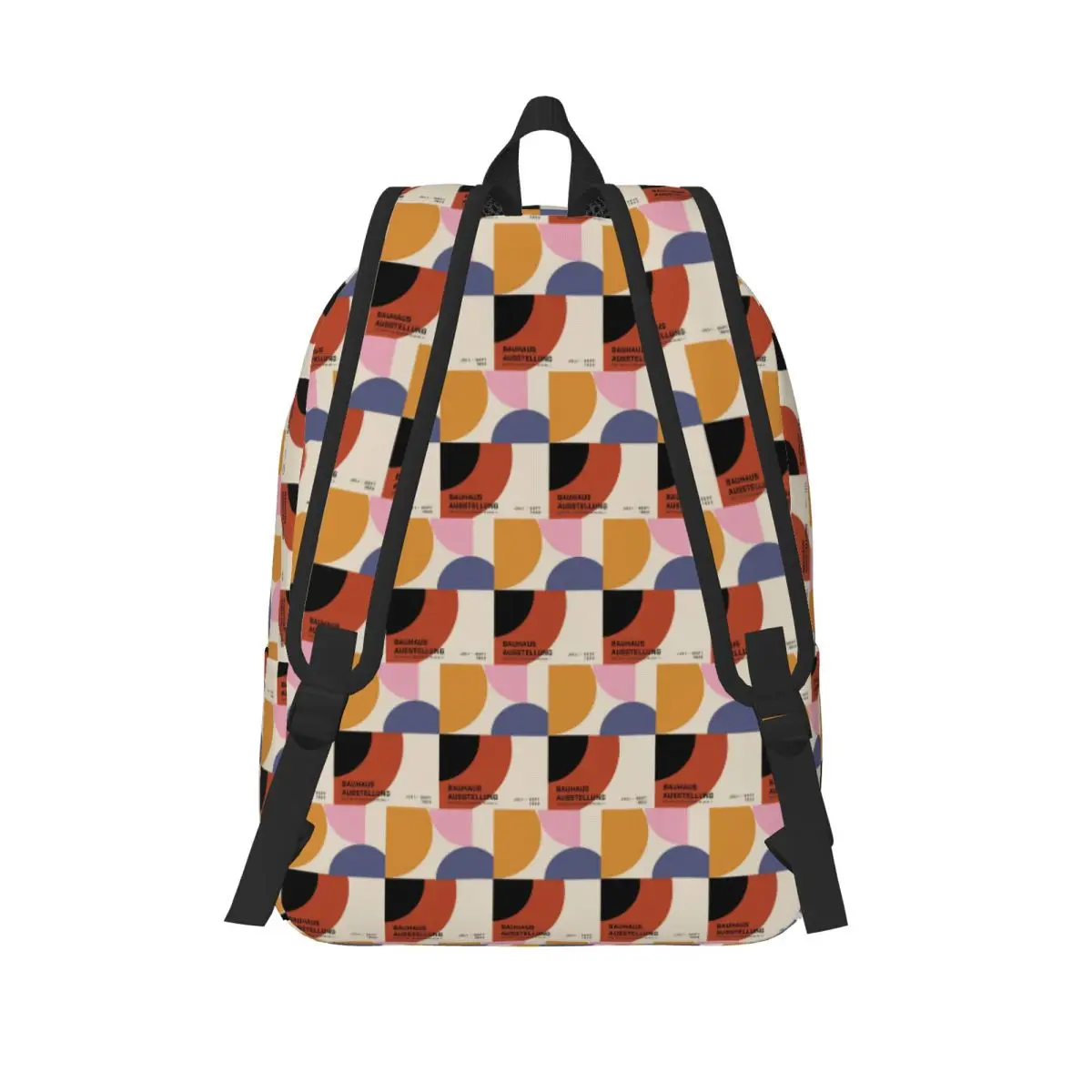 Bauhaus Ausstellung 1923 Poster Wall Art Backpack School Bag Hiking Travel Daypack for Boys Girls Fashion Bookbag Shoulder Bags