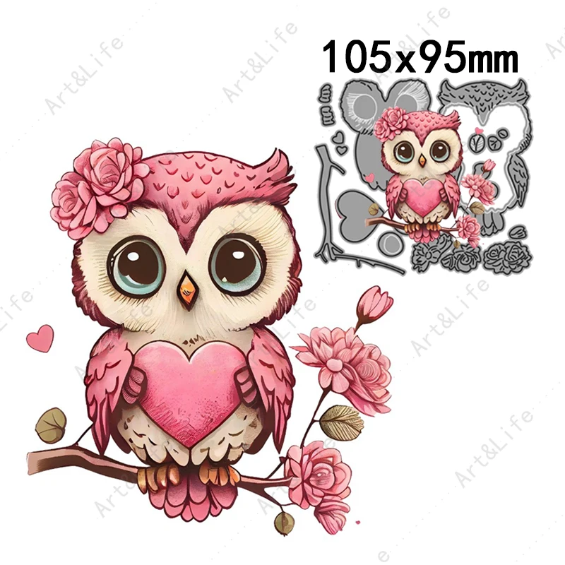 Night Owl New Arrival Metal Cutting Dies Cute Animals Stencils For Making Scrapbooking Album Festival Cards Embossing Die Cut