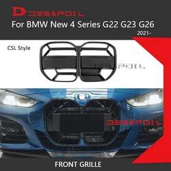 4 Series I4 Grille For BMW G22 G23 G26 Front CSL Style M4 Grill Auto Racing Grid 2021- xDrive Gran Coupe Cabrio 425i 430i M440i